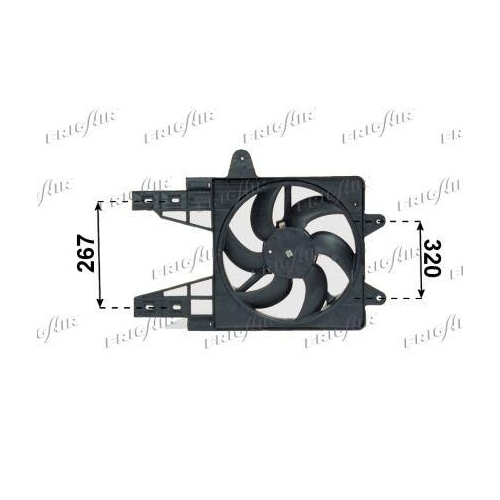 L&uuml;fter Motork&uuml;hlung Frigair 0504.1197 f&uuml;r Alfarome/fiat/lanci