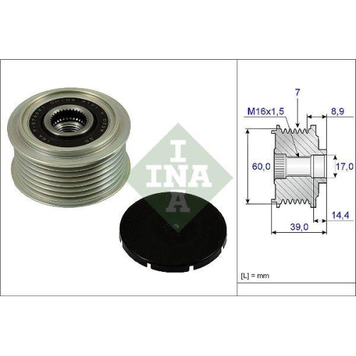 Generatorfreilauf Schaeffler Ina 535 0245 10 f&uuml;r Hyundai Kia