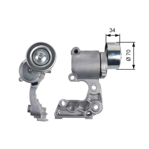 Riemenspanner Keilrippenriemen Gates T39140 Drivealign&trade; f&uuml;r Toyota Lexus