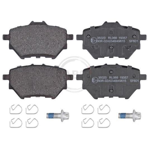 Bremsbelagsatz Scheibenbremse A.b.s. 35020 f&uuml;r Alfa Romeo Citro&euml;n Fiat Lancia