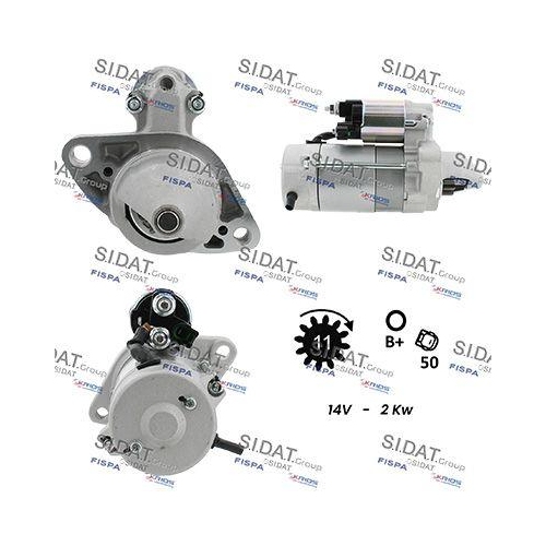 Starter Sidat S12DE0088A2 für Toyota