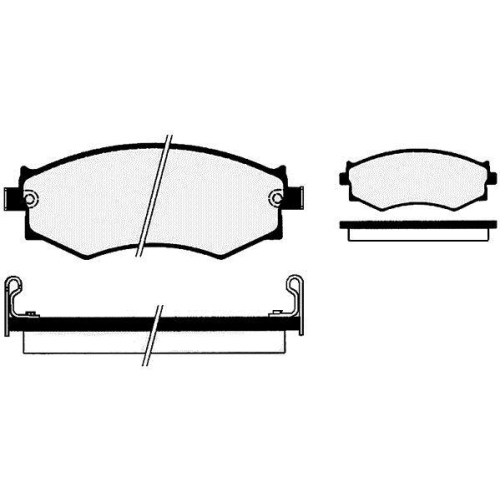 Bremsbelagsatz Scheibenbremse Raicam RA.0505.0 f&uuml;r Nissan Hyundai Infiniti