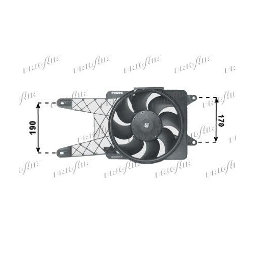 Lüfter Motorkühlung Frigair 0504.1203 für Alfarome/fiat/lanci
