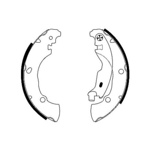 Bremsbackensatz Hella 8DB 355 005-171 Shoe Kit Pro f&uuml;r Fiat Ferrari