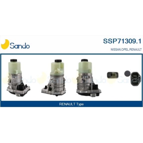 Hydraulikpumpe Lenkung Sando SSP71309.1 f&uuml;r Opel Renault