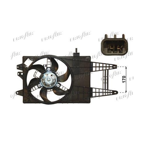 L&uuml;fter Motork&uuml;hlung Frigair 0504.1213 f&uuml;r Alfarome/fiat/lanci