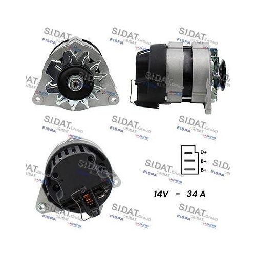Generator Sidat A12LU0300A2 f&uuml;r Ford Opel Perkins Land Rover