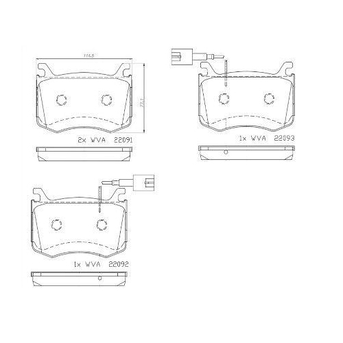 Bremsbelagsatz Scheibenbremse Brembo P23183 Prime Line für Alfa Romeo