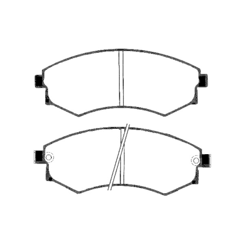 Bremsbelagsatz Scheibenbremse Raicam RA.0501.2 f&uuml;r Ssangyong Daewoo Vorderachse