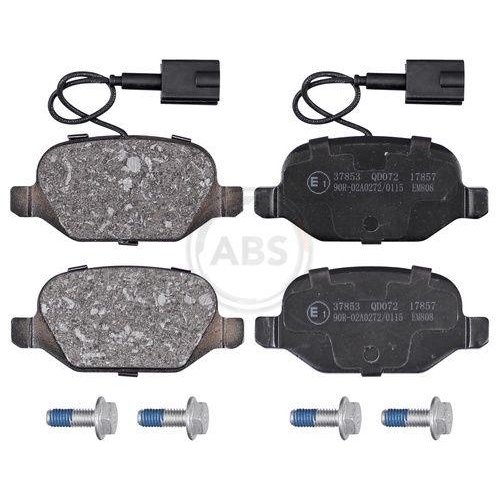 Bremsbelagsatz Scheibenbremse A.b.s. 37853 f&uuml;r Alfa Romeo Fiat Hinterachse
