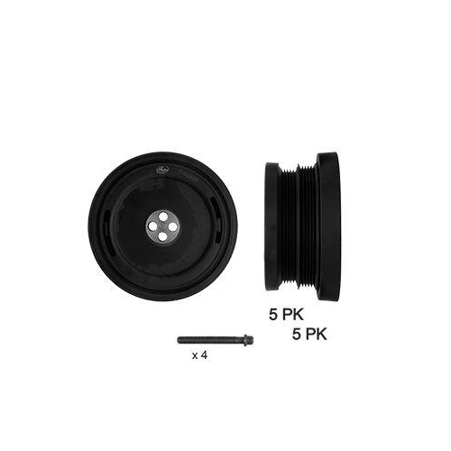 Riemenscheibe Kurbelwelle Gates TVD1038A Drivealign&trade; f&uuml;r Bmw Land Rover