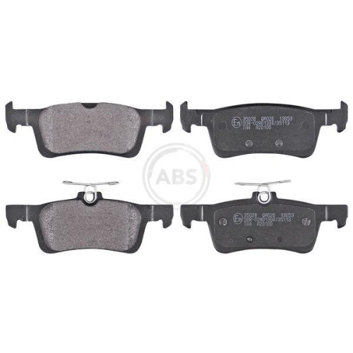 Bremsbelagsatz Scheibenbremse A.b.s. 35028 f&uuml;r Peugeot Hinterachse
