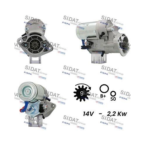 Starter Sidat S12DE0167A2 für Toyota