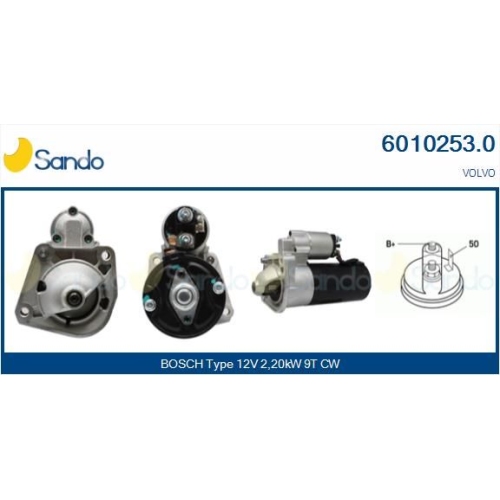 Starter Sando 6010253.0 f&uuml;r Volvo