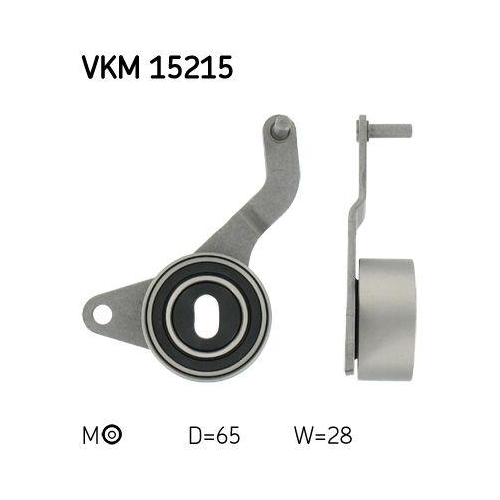 Spannrolle Zahnriemen Skf VKM 15215 f&uuml;r Opel Vauxhall Links Unten Rechts Oben