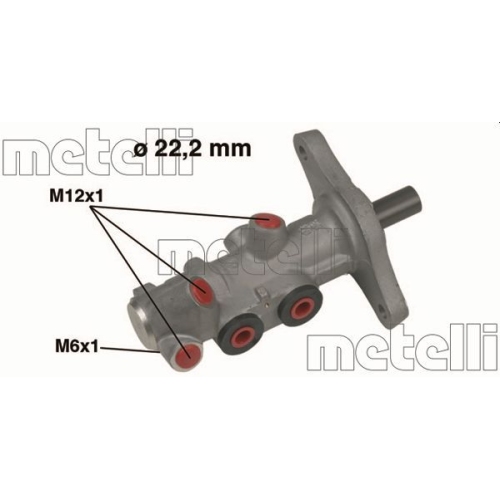 Hauptbremszylinder Metelli 05-0457 f&uuml;r Audi
