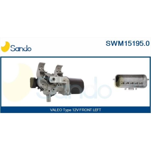 Wischermotor Sando SWM15195.0 f&uuml;r Renault Vorne