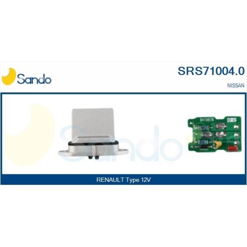 Widerstand Innenraumgebl&auml;se Sando SRS71004.0 f&uuml;r Nissan