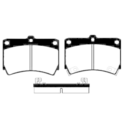 Bremsbelagsatz Scheibenbremse Raicam RA.0473.0 f&uuml;r Mazda Kia Vorderachse