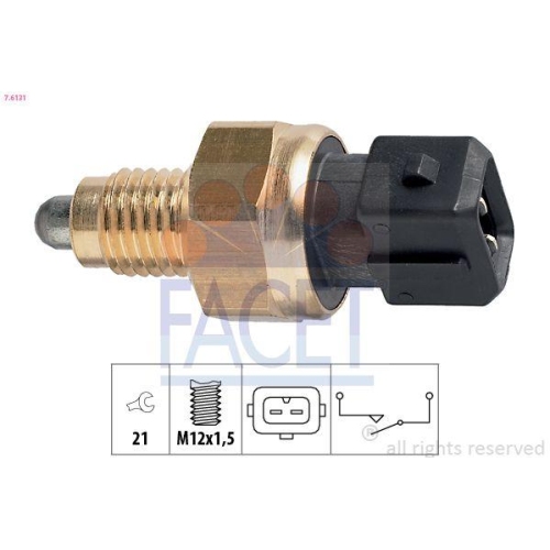 Schalter R&uuml;ckfahrleuchte Facet 7.6131 Made In Italy - Oe Equivalent f&uuml;r Bmw Mini