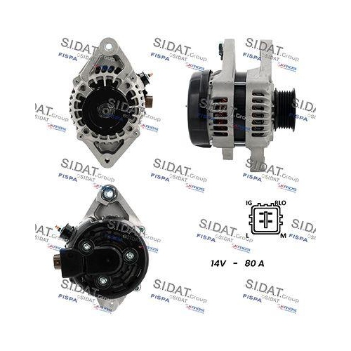 Generator Sidat A12DE0239A2 f&uuml;r Toyota