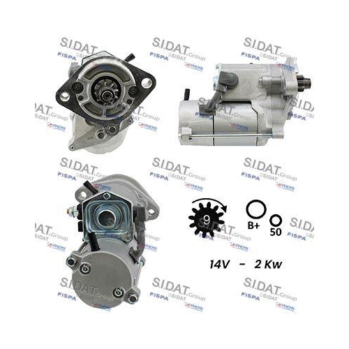 Starter Sidat S12DE0257A2 für Rover Land Rover