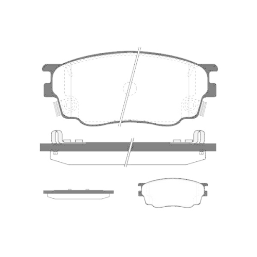 Bremsbelagsatz Scheibenbremse Raicam RA.0474.0 f&uuml;r Mazda Suzuki Vorderachse