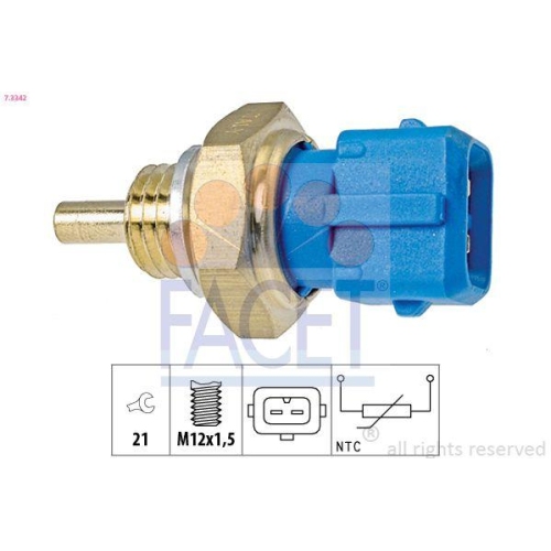 Sensor K&uuml;hlmitteltemperatur Facet 7.3342 Made In Italy - Oe Equivalent f&uuml;r