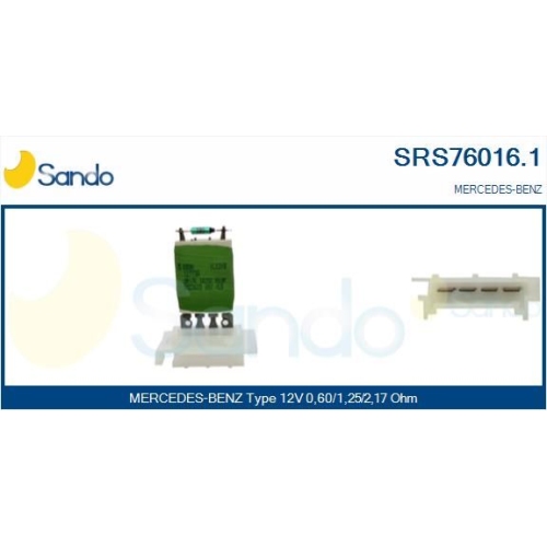 Widerstand Innenraumgebläse Sando SRS76016.1 für Mercedes Benz Mercedes Benz