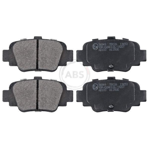 Bremsbelagsatz Scheibenbremse A.b.s. 36849 f&uuml;r Nissan Hinterachse