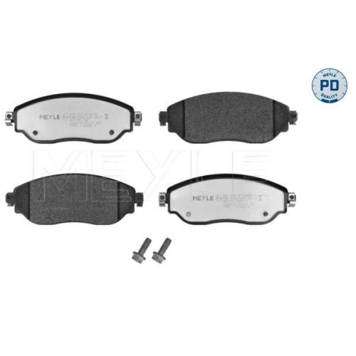 Bremsbelagsatz Scheibenbremse Meyle 0252208718PD f&uuml;r Fiat Nissan Opel Renault