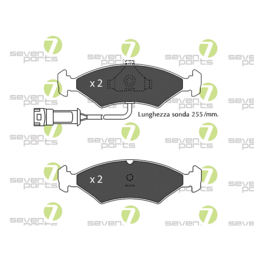 Bremsbelagsatz Scheibenbremse 7 Seven Parts SVP12343 f&uuml;r Ford 1. Vorderachse