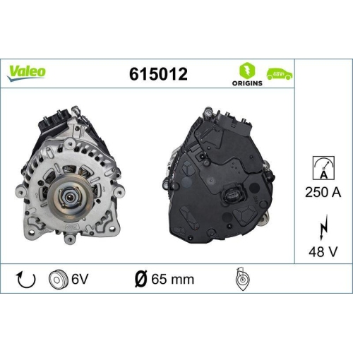 Startergenerator Valeo 615012 Valeo Origins 48v Ibsg - New O.e. Technologie f&uuml;r