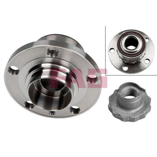 Radlagersatz Schaeffler Fag 713 6108 20 f&uuml;r Skoda Vorderachse
