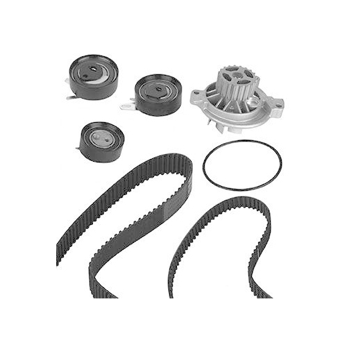 Wasserpumpe + Zahnriemensatz Graf KP758-1 f&uuml;r Audi Volvo VW