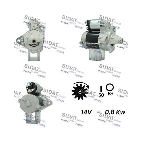 Starter Sidat S12DE0317A2 f&uuml;r Toyota