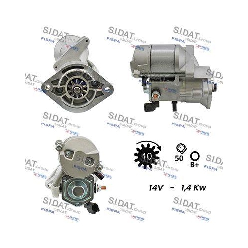 Starter Sidat S12DE0421A2 f&uuml;r Toyota