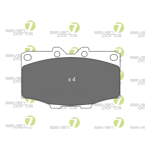 Bremsbelagsatz Scheibenbremse 7 Seven Parts SVP12140 f&uuml;r Lexus Toyota