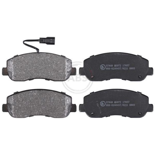 Bremsbelagsatz Scheibenbremse A.b.s. 37848 f&uuml;r Nissan Opel Renault Vauxhall