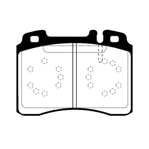 Bremsbelagsatz Scheibenbremse Raicam RA.0480.0 f&uuml;r Mercedes Benz Mercedes Benz