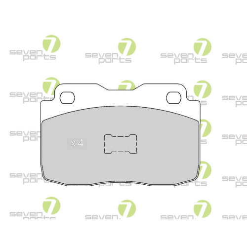 Bremsbelagsatz Scheibenbremse 7 Seven Parts SVP12150 für Fiat Vorderachse