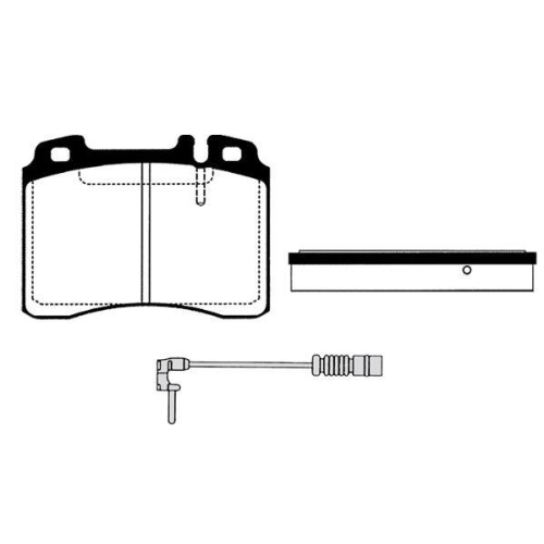Bremsbelagsatz Scheibenbremse Raicam RA.0480.2 f&uuml;r Mercedes Benz Mercedes Benz