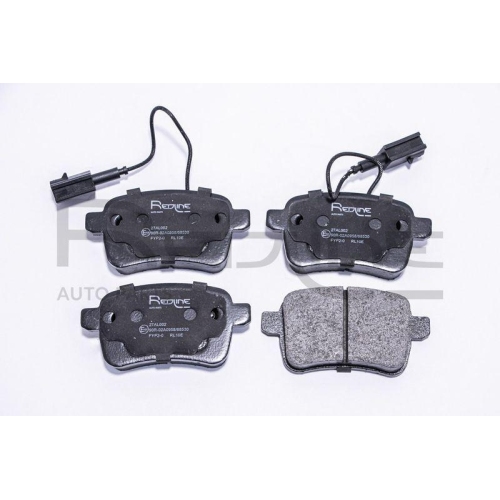 Bremsbelagsatz Scheibenbremse Red-line 27AL002 f&uuml;r Alfa Romeo Fiat Hinterachse