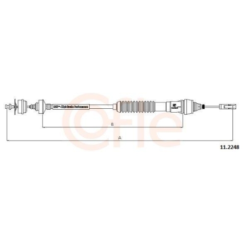 Seilzug Kupplungsbetätigung Cofle 11.2248 für Citroën