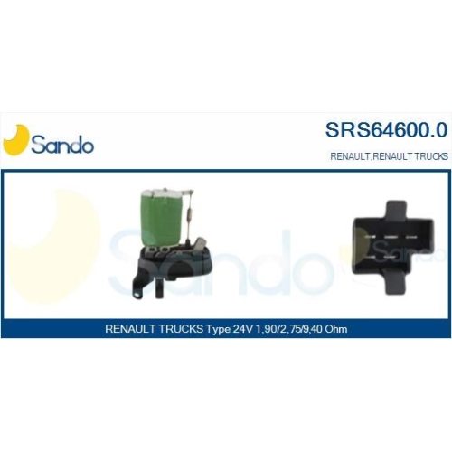 Widerstand Innenraumgebläse Sando SRS64600.0 für Renault Renault Trucks