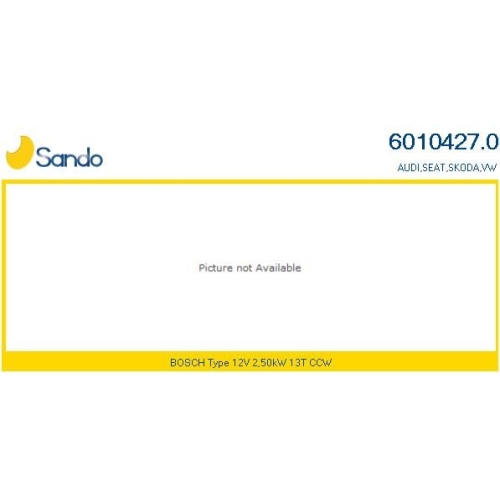 Starter Sando 6010427.0 f&uuml;r Seat Skoda VW Vag