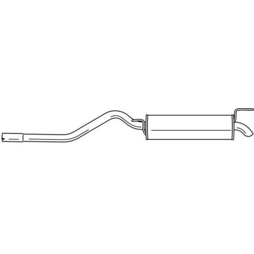 Rear Muffler Sigam 22627 for Seat VW
