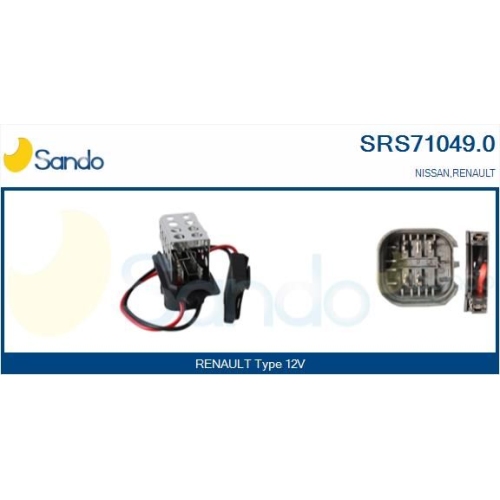 Widerstand Innenraumgebl&auml;se Sando SRS71049.0 f&uuml;r Renault