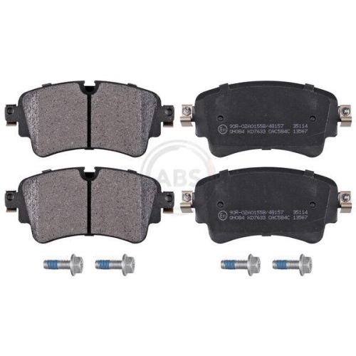 Bremsbelagsatz Scheibenbremse A.b.s. 35114 f&uuml;r Audi VW Vag Hinterachse