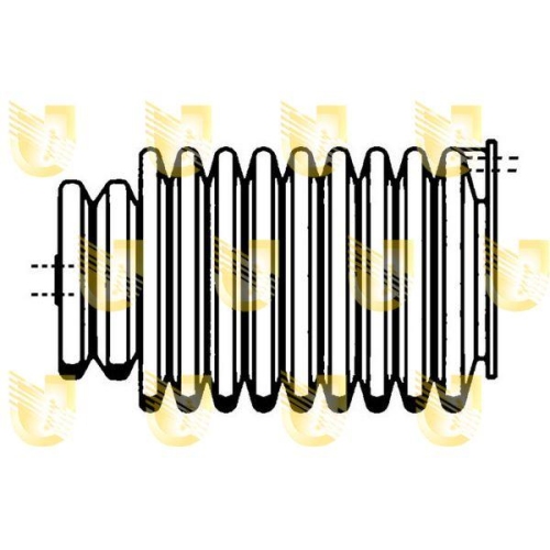 Faltenbalg Lenkung Unigom 310258 f&uuml;r Renault Vorderachse Links